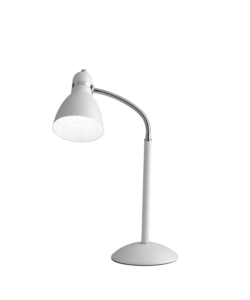 LUME "PEOPLE" IN METALLO BIANCO CON DIFFUSORE ORIENTABILE, H 52 CM